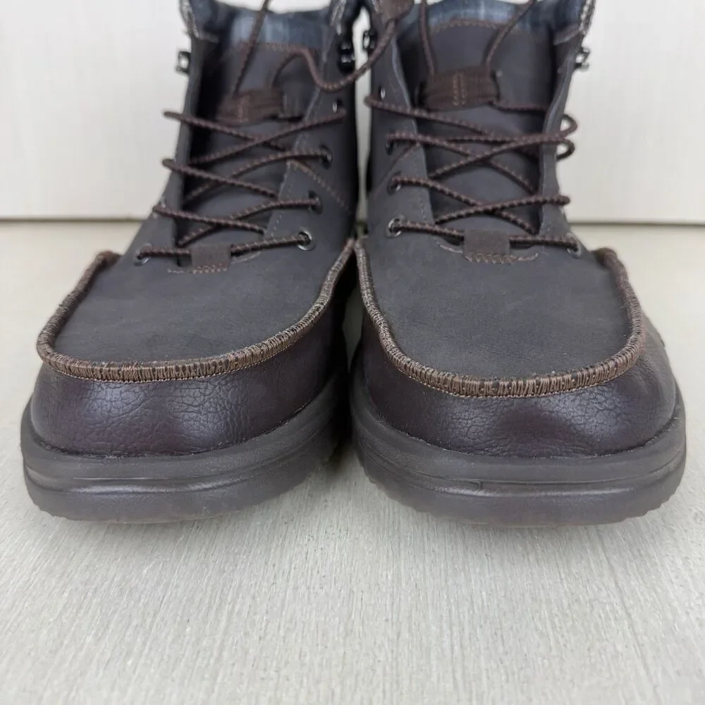 Hey Dude Bradley Classic Men's Size 10 Brown Slip On Boots Water Resistance - Picture 2 of 11